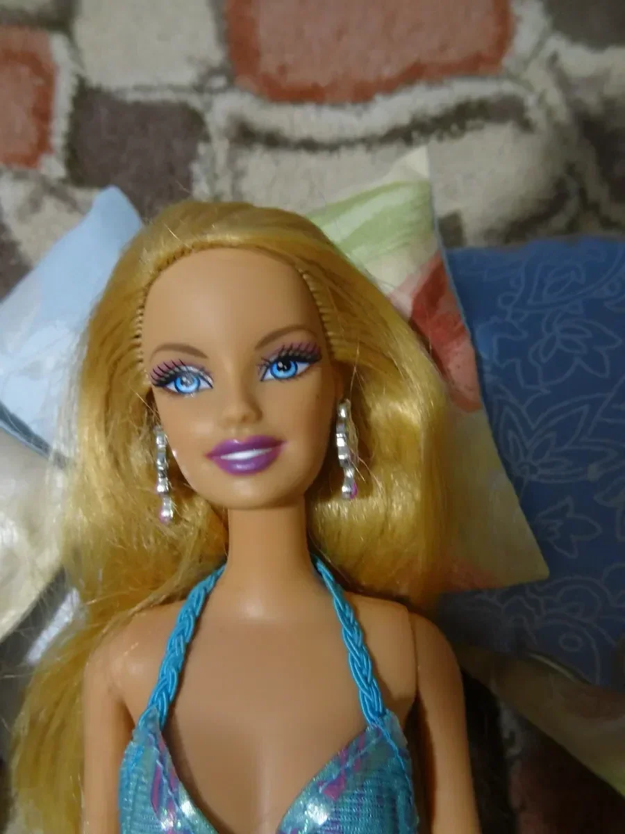Кукла Барби русалка Мерлия Mattel 1999 на щелчках в костюме русалки — фото 4