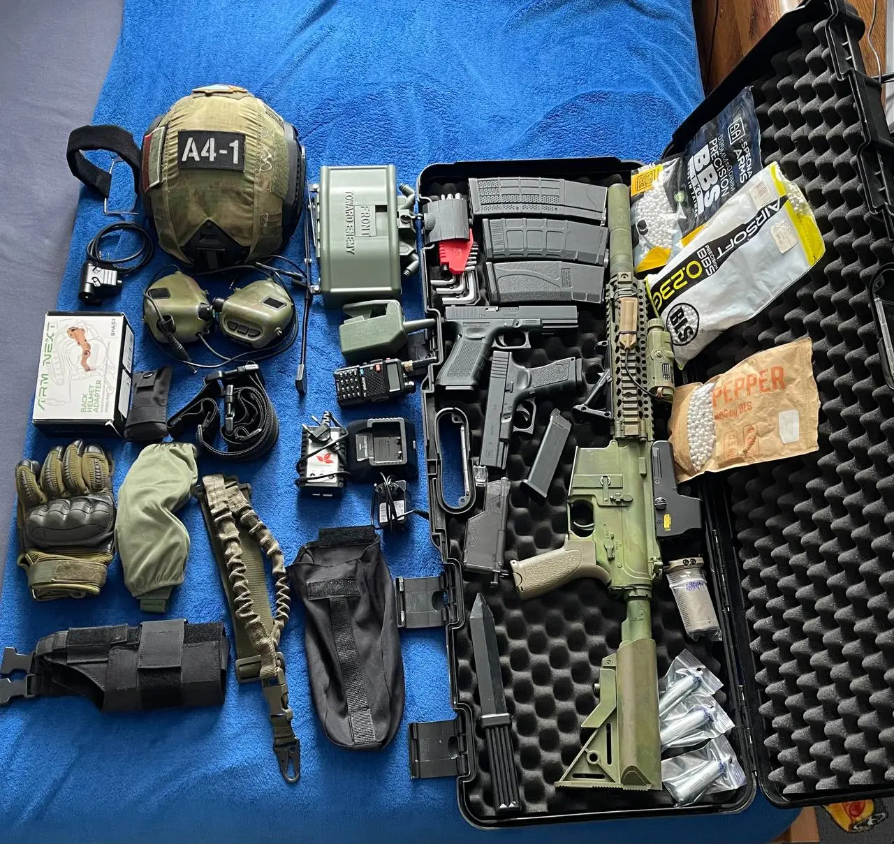 Полный страйкбольный комплект
