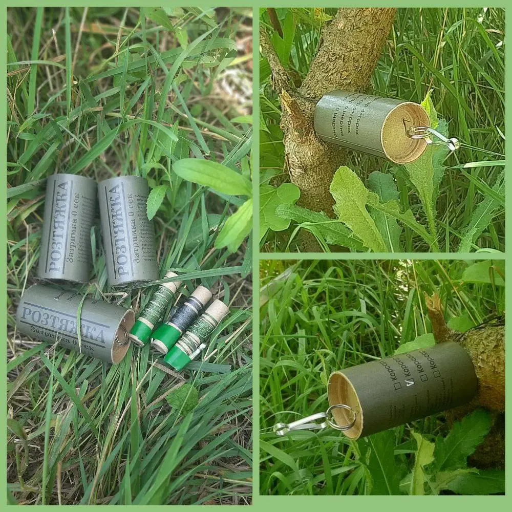 Тренувальні гранати ПІРО-5М, ПІРО-5Г, розтяжки та димові шашки для страйкболу і тактичних навчань — фото 4