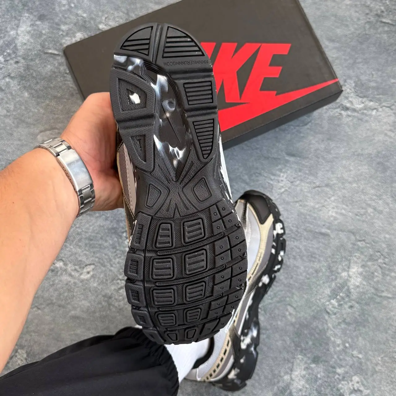 Nike Initator custom beige black — фото 3