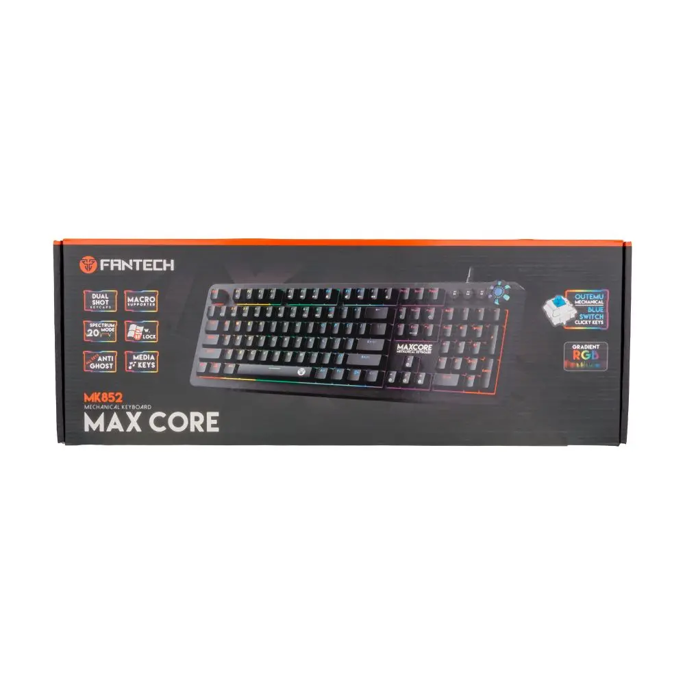 Клавіатура ігрова fantech max core mk852 blue switch