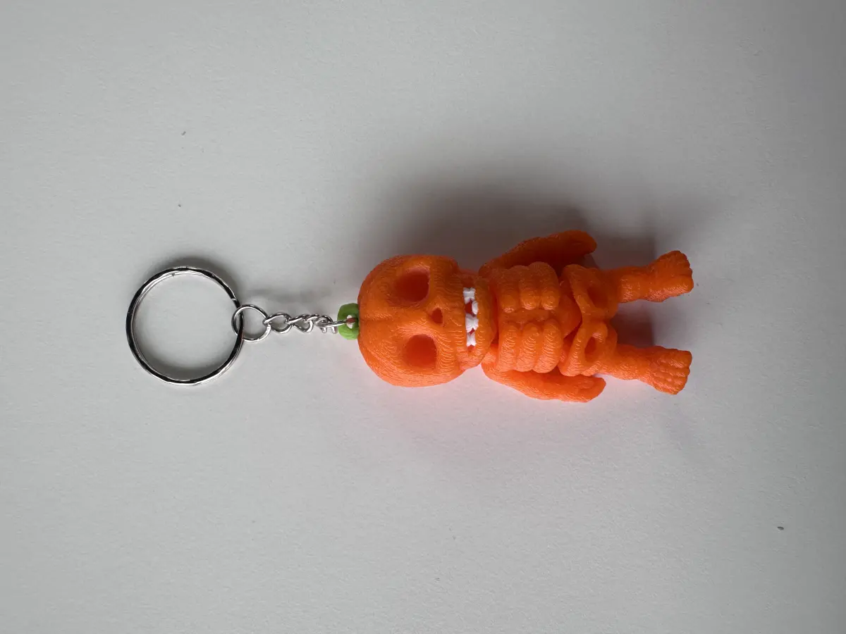 🎃 Брелок «Гарбуз-скелет» на Хелловін 👻