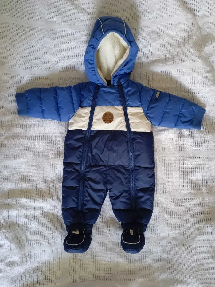 Комбенизон для новорожденого зимний теплый
