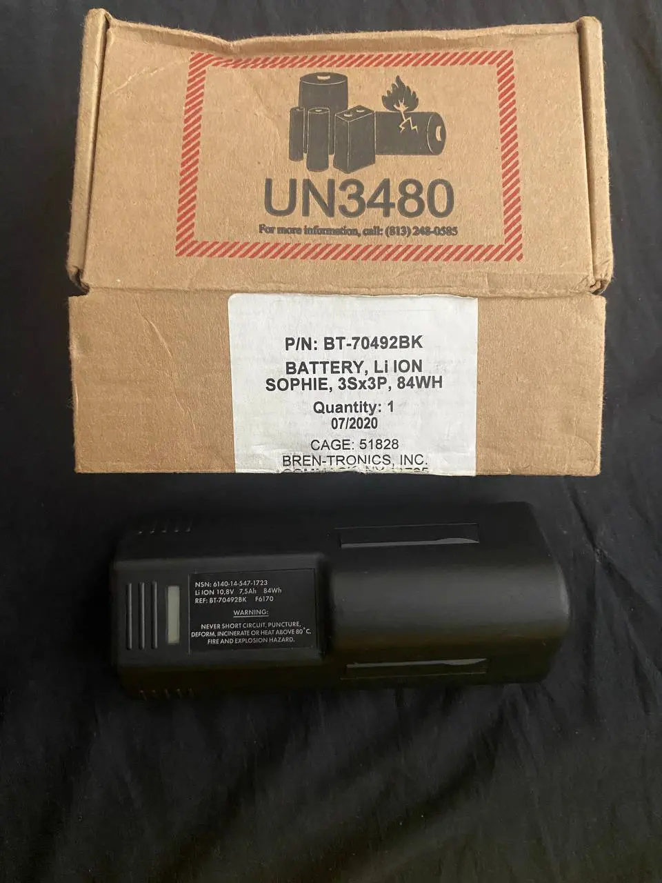 BT-70492BK 84 Втч Высокопроизводительная аккумуляторная батарея для портативного тепловизора