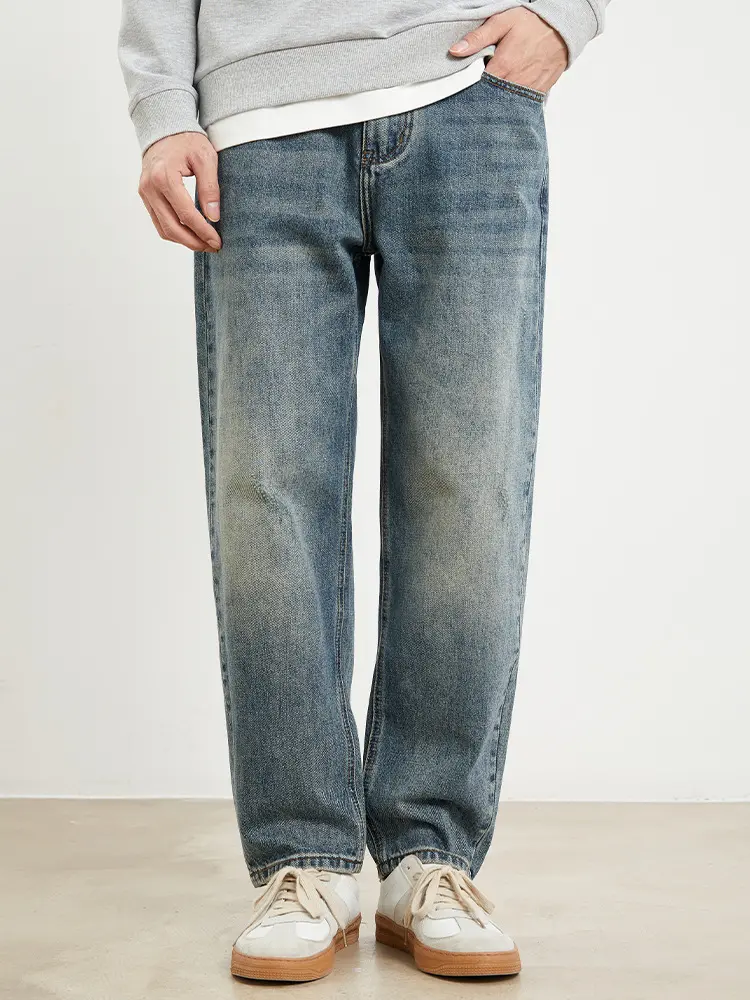 Джинсы свободные  OGC Relaxed Fit размер 28 синие премиум