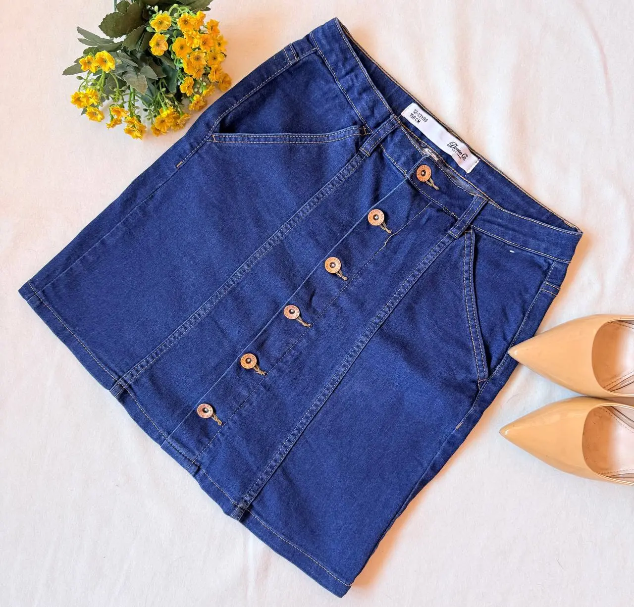 Джинсова спідниця😍❄️