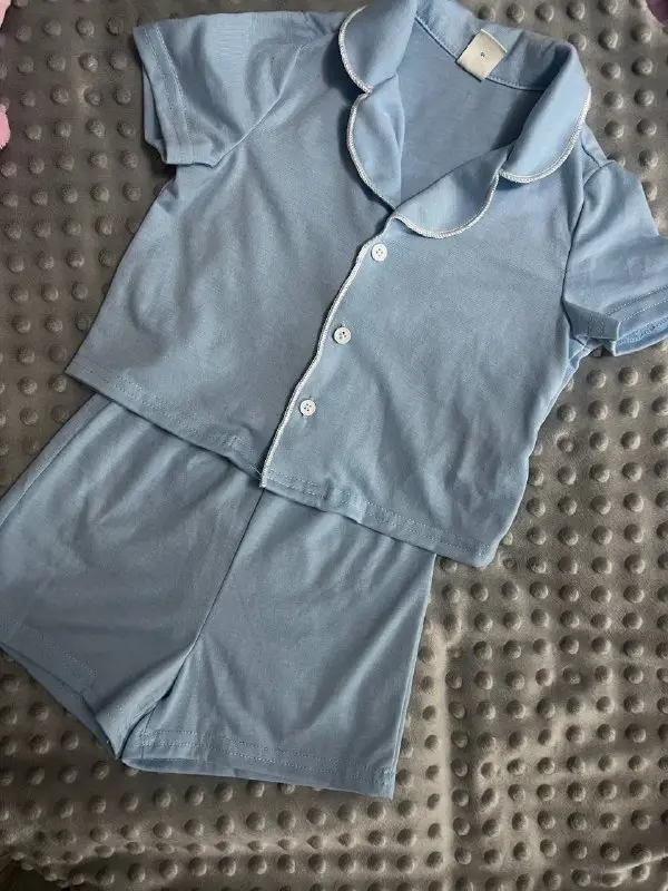 Піжама дитяча SHEIN 6-9 міс блакитна