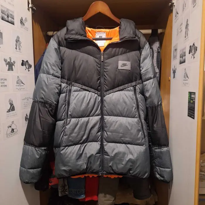 Пуховик Nike Grey/Black размер L
