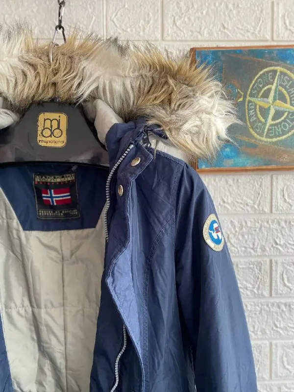 Парка Napapijri жіноча синя розмір M