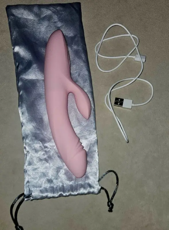 Вібратор кролик рожевий USB акумуляторний ергономічний