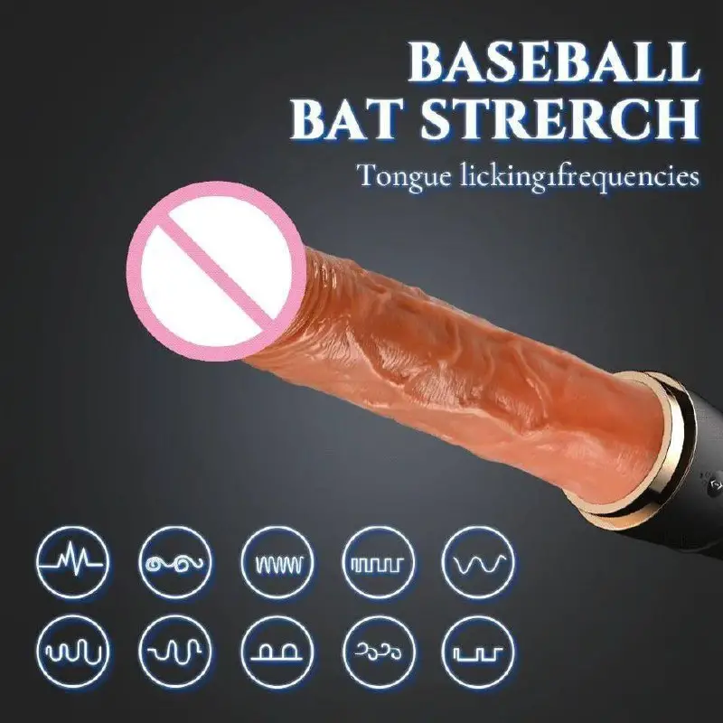 Baseball Bat DT17 Міні секс-машина з підігрівом та фрикціями — фото 2