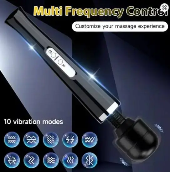 Вібратор Magic Massager 1077 (Magic Wand) мережевий 220В — фото 4