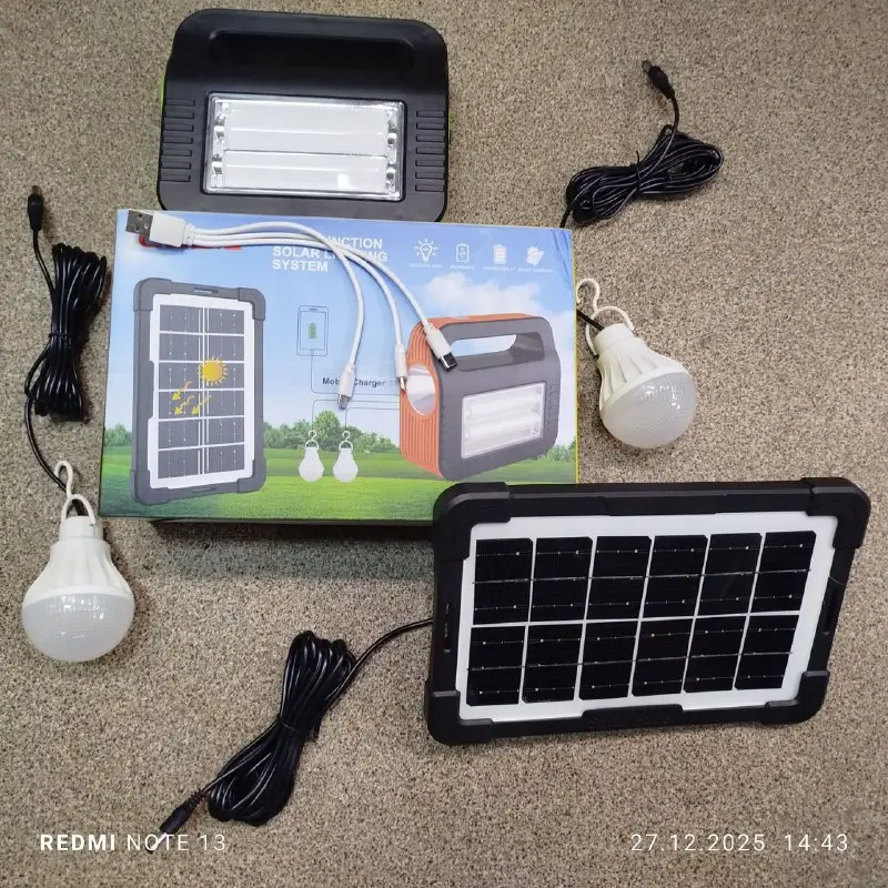 Зарядна станція-ліхтар Solar Lighting System 80W з сонячною панеллю