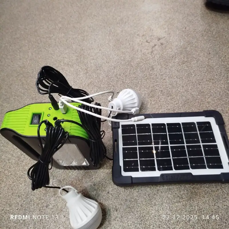 Зарядна станція-ліхтар Solar Lighting System 80W з сонячною панеллю — фото 4