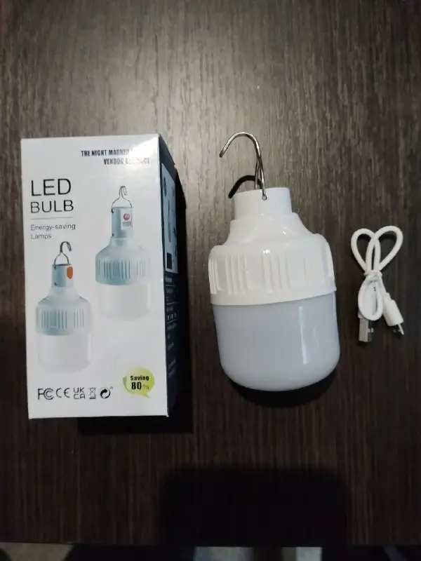 Акумуляторна LED лампа LihangStar JW521 з USB зарядкою та гачком