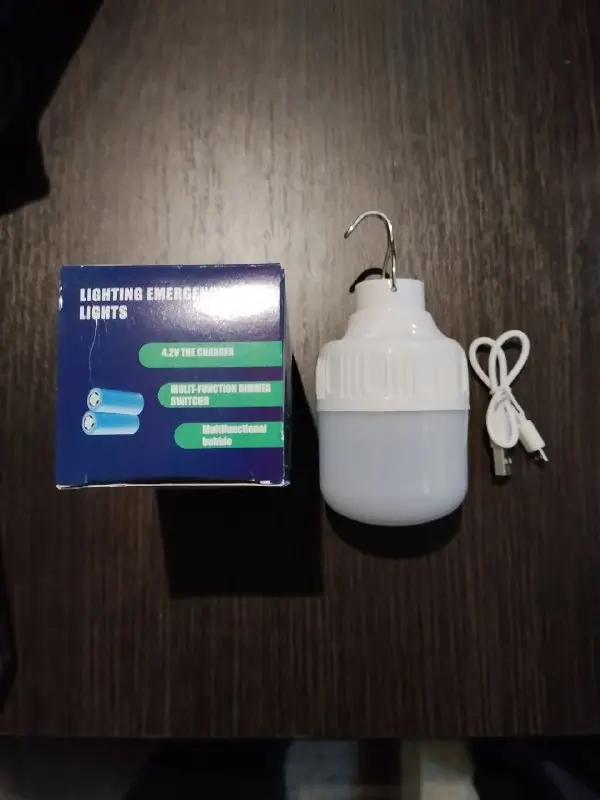 Акумуляторна LED лампа LihangStar JW521 з USB зарядкою та гачком — фото 4