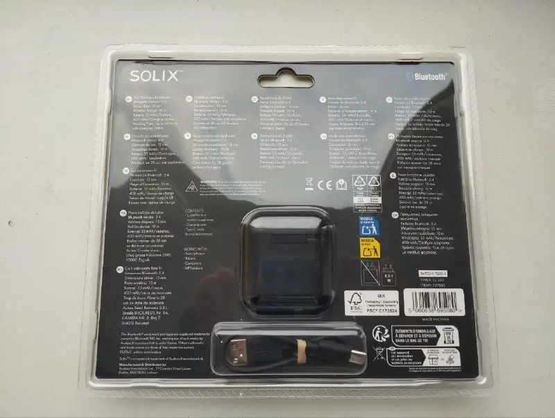 Бездротові навушники Solix SL-300 Black Bluetooth 5.4 — фото 2