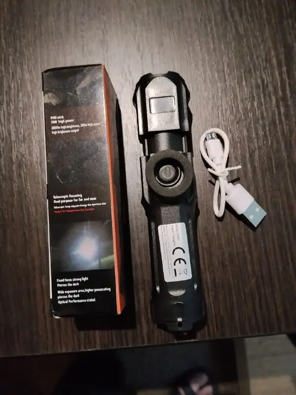 Ліхтарик LivingStar JW821 P90 36W USB Телескопічний — фото 3