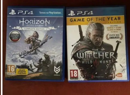 Sony PlayStation 4 Ігри: Horizon Zero Dawn Complete Edition та The Witcher 3 Wild Hunt GOTY