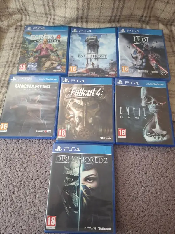 Игры для Sony PlayStation 4 (PS4): Fallout 4, Far Cry 4, Star Wars Jedi