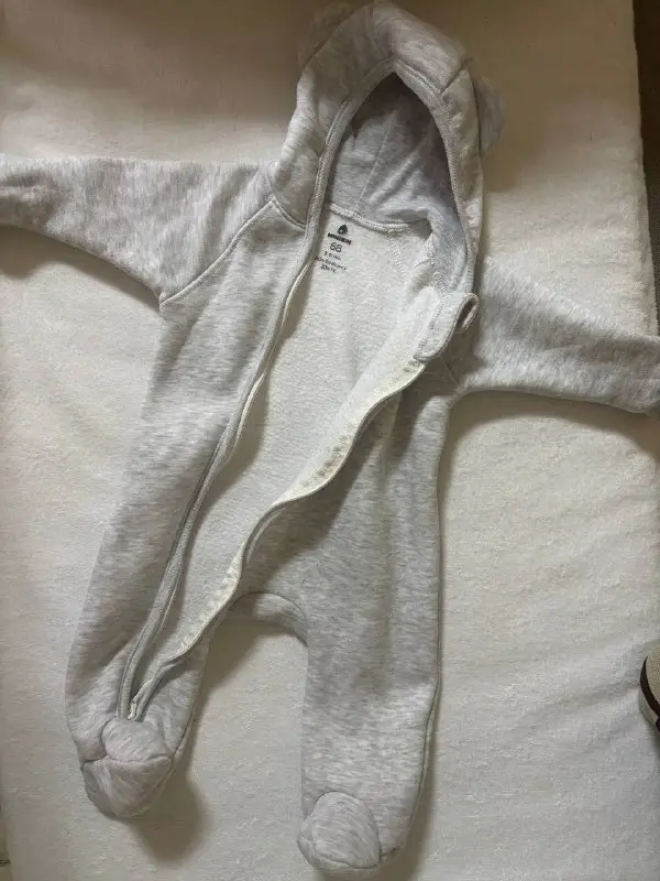 Флісовий ромпер комбінезон SinSay 68 розмір (3-6 міс) сірий