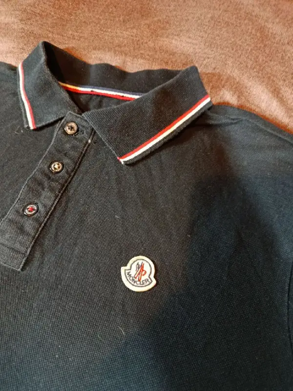 Чоловіче поло Moncler Maglia Polo чорне розмір L — фото 2