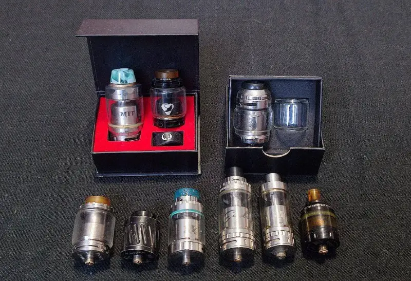 Лот атомайзеров для вейпа: Hellvape Summit, 3CVape Savour MTL, Augvape Intake RTA