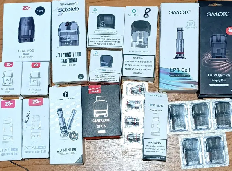 Комплектующие для вейпа: картриджи Voopoo, OXVA, XROS, Elf Bar, аккумуляторы 18650 — фото 5