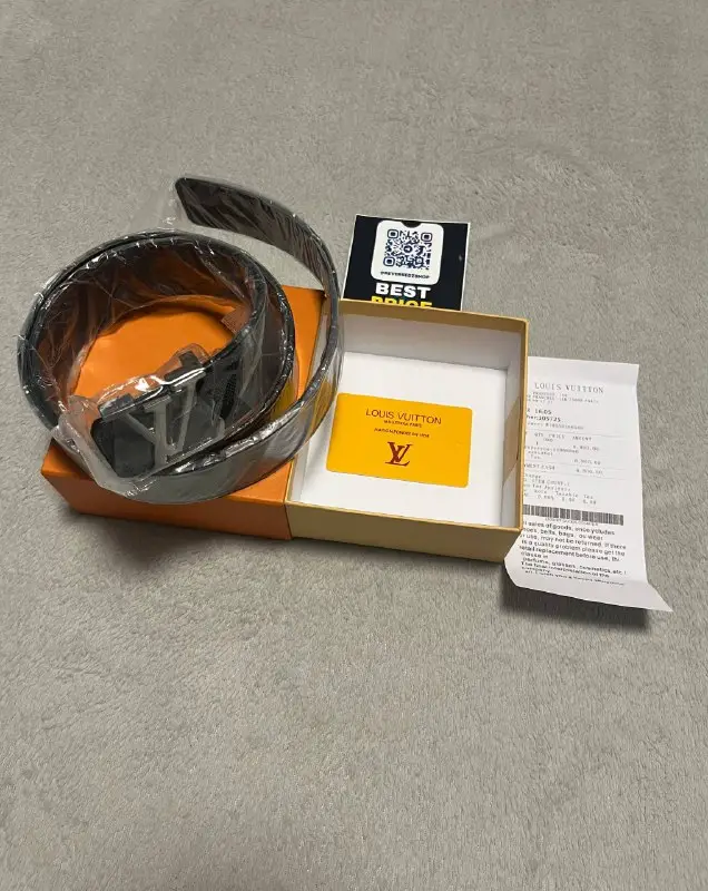 Ремень Louis Vuitton 115 cm черный