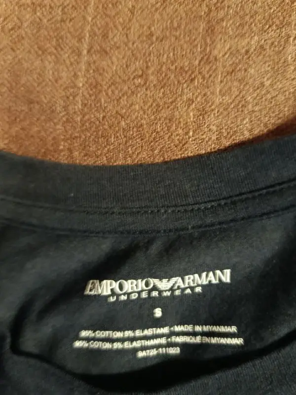 Лонгслів Emporio Armani Underwear Чорний — фото 2
