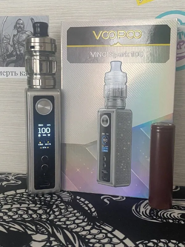 Вейп набори Voopoo Vinci Spark 100 та Voopoo Drag 4 — фото 2