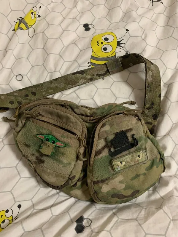 Тактическая поясная сумка Multicam (бананка) милитари