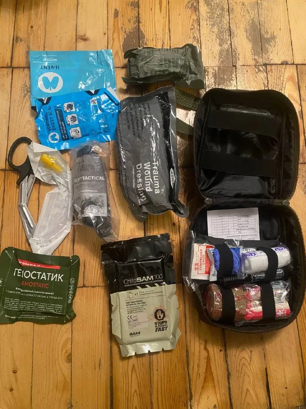 Аптечка тактична IFAK з турнікетом SOFTT-W та гемостатиком ChitoSAM