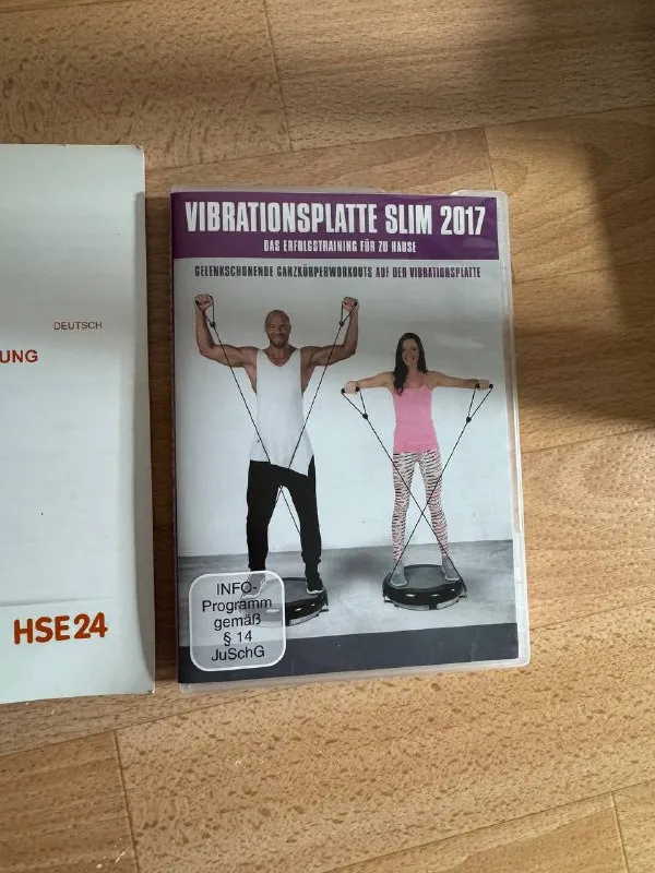 HSE24 Vibrationsplatte Slim 2017 Фітнес-аксесуари та DVD