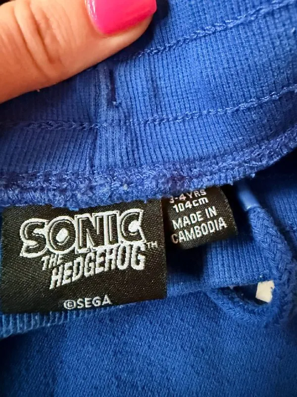 Дитячі штани на флісі Sonic the Hedgehog 98-104 см (3-4 роки) — фото 4