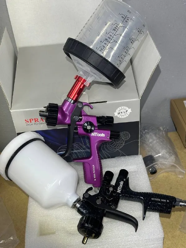 Фарборозпилювач Ntools HVLP 1000b сопла 1.3 та 1.4