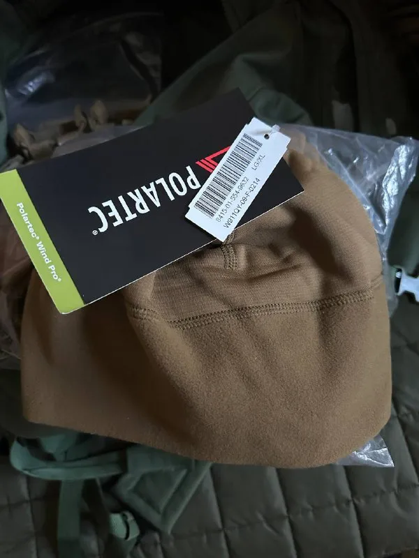 Шапка USMC Polartec Wind Pro Hardface Fleece Coyote Brown L/XL — фото 2