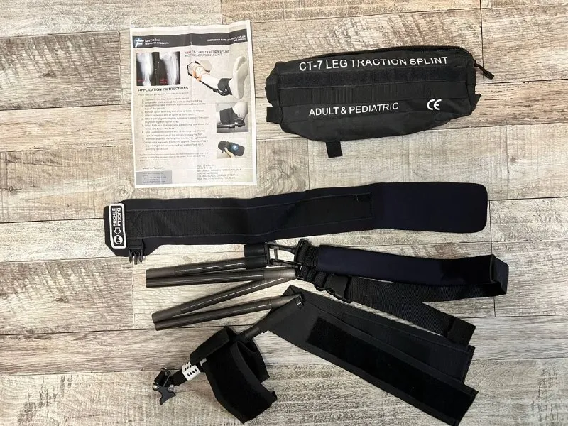 Тракційна шина FareTec CT-7 Leg Traction Splint та вузловий турнікет NAR JETT