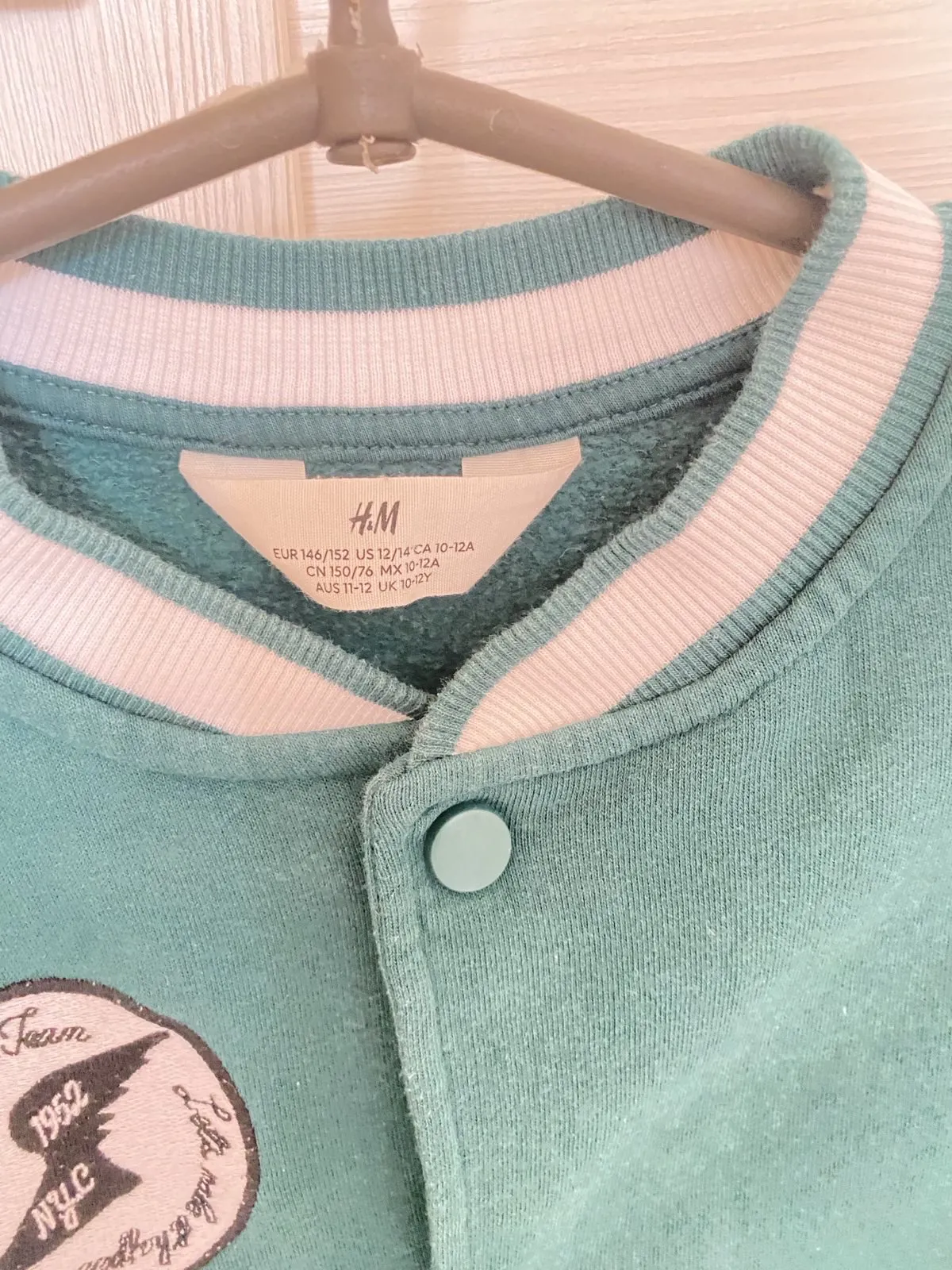 Весняна куртка для хлопчика H&M 146/152 на флісі — фото 3
