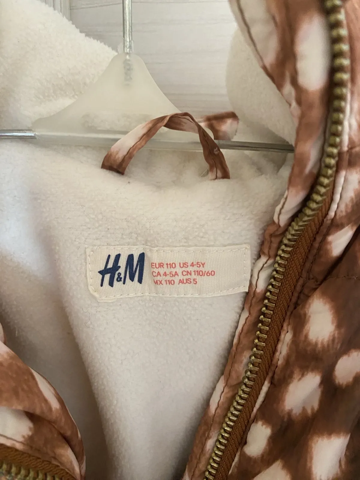 Дитяча куртка H&M Disney Bambi 110, весняна демісезонна — фото 3