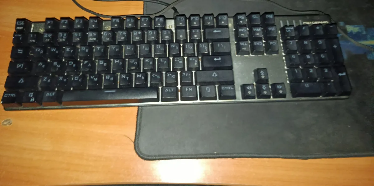 Ігрова механічна клавіатура Motospeed CK108 RGB Black