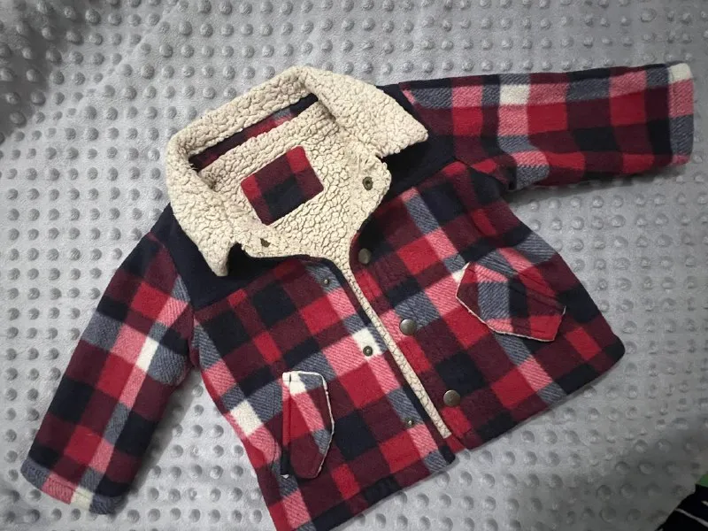 Nutmeg Дитяча тепла сорочка в клітинку 6-9 місяців (68-74 см)