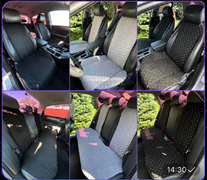 Накидки на сидіння автомобіля з алькантари (еко-замша) Власне виробництво