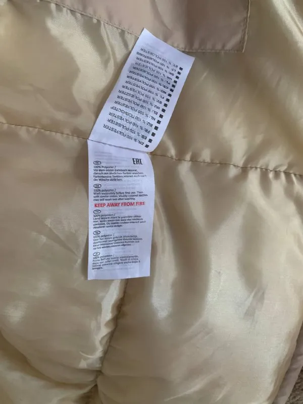 Пуховик The North Face Nuptse 700 бежево-коричневий оригінал — фото 2