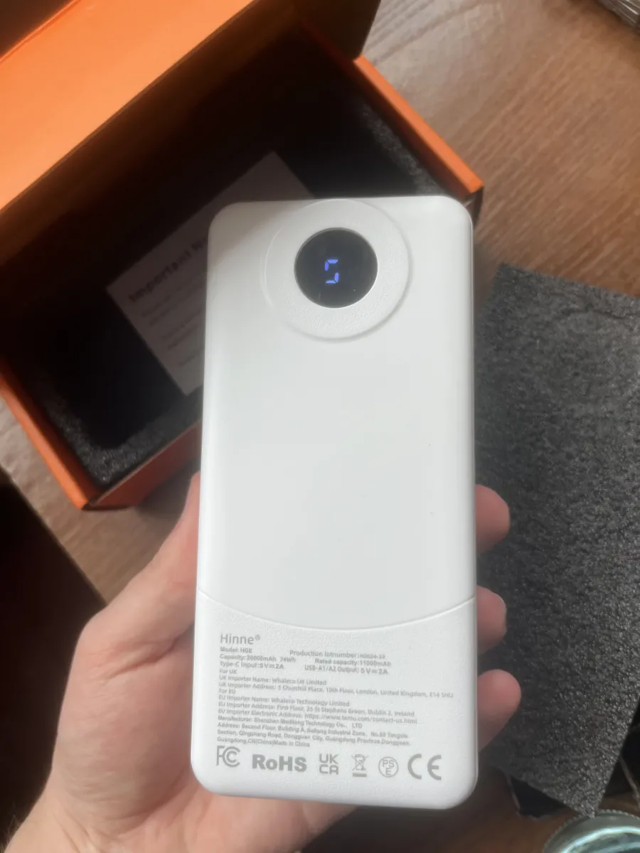 Універсальний зовнішній акумулятор Power Bank 20000mAh 22.5W — фото 3