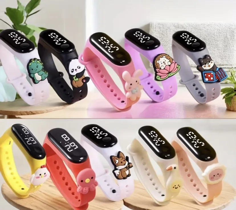 Наручний годинник Digital LED Watch Black/White для дітей та дорослих — фото 2