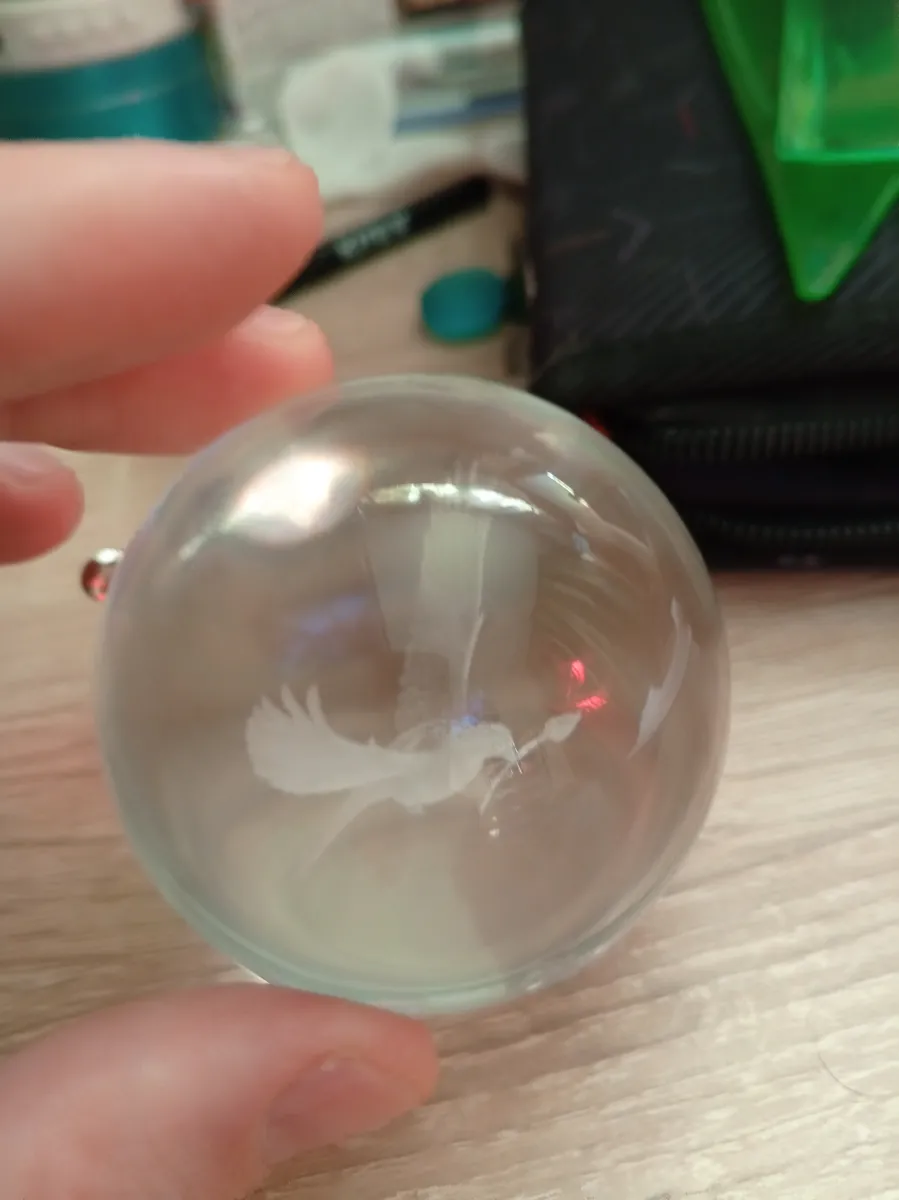 Сувенір Handmade Куля всередині статуетки Голуб миру