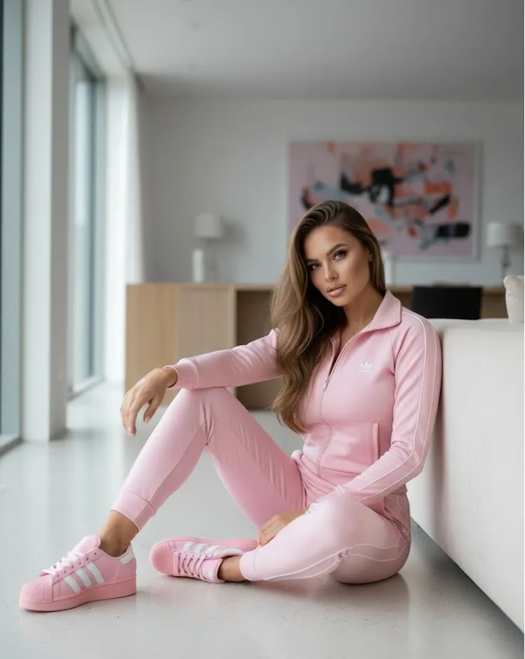 Adidas Superstar white pink — фото 3