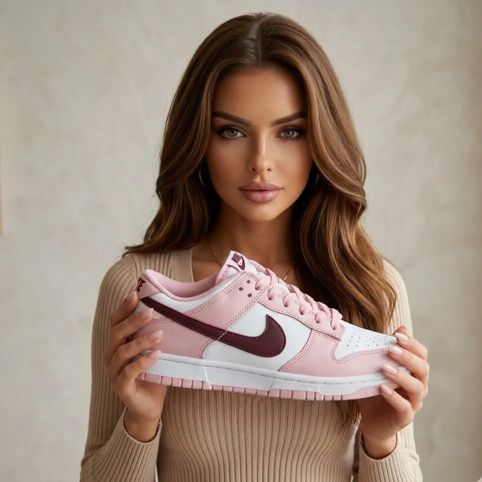 Твоя ідеальна пара на весну: Nike Dunk Low Pink Foam Red White  🌸 — фото 2