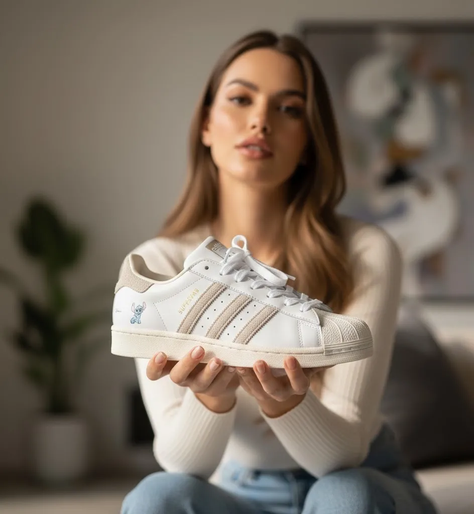💙 Adidas Superstar Cloud White Disney Stitch — культові кросівки з характером Disney.